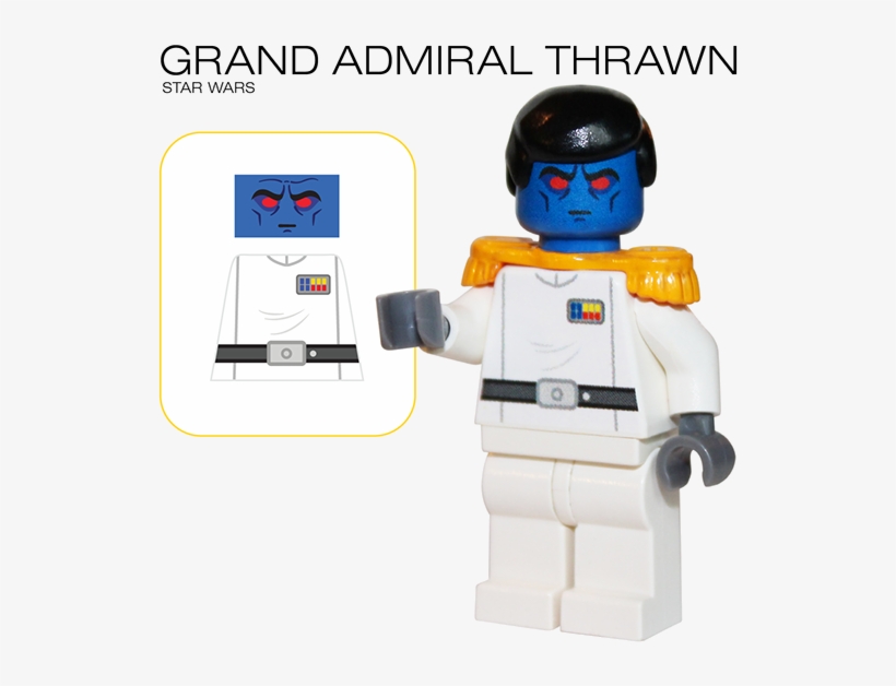 19ebf424005163 - 56049c098bec3 - Lego Star Wars Admiral Thrawn Decal, transparent png #248178