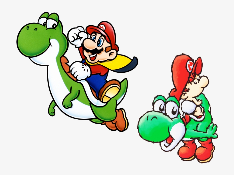 Super Mario World And Super Mario World - Mario And Yoshi Snes, transparent png #248202