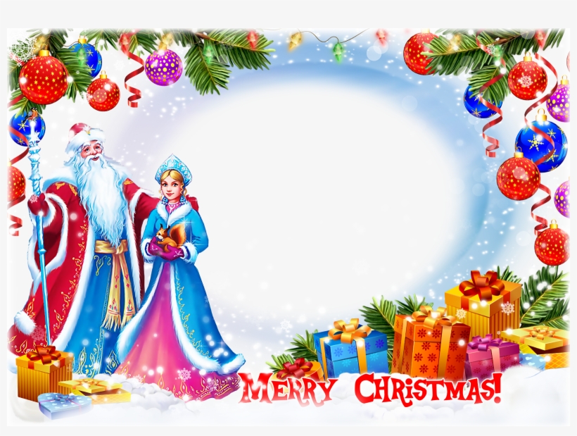 Merry Christmas Frame Png Clipart Desktop Wallpaper - Christmas Frames Free Png, transparent png #248240