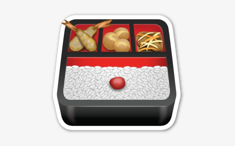Vector Freeuse Bento Box Stickers And This Sticker - Bento Emoji, transparent png #248344