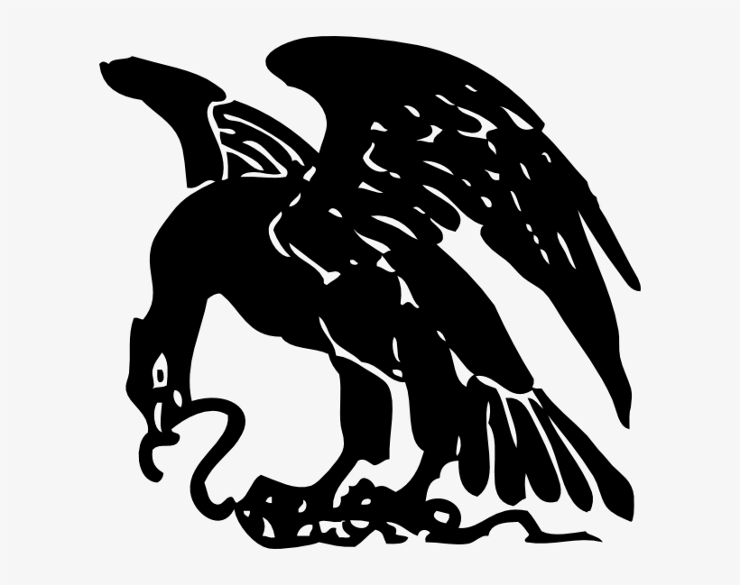 Mexican Flag Eagle Png - Eagle With Snake Vector, transparent png #248366
