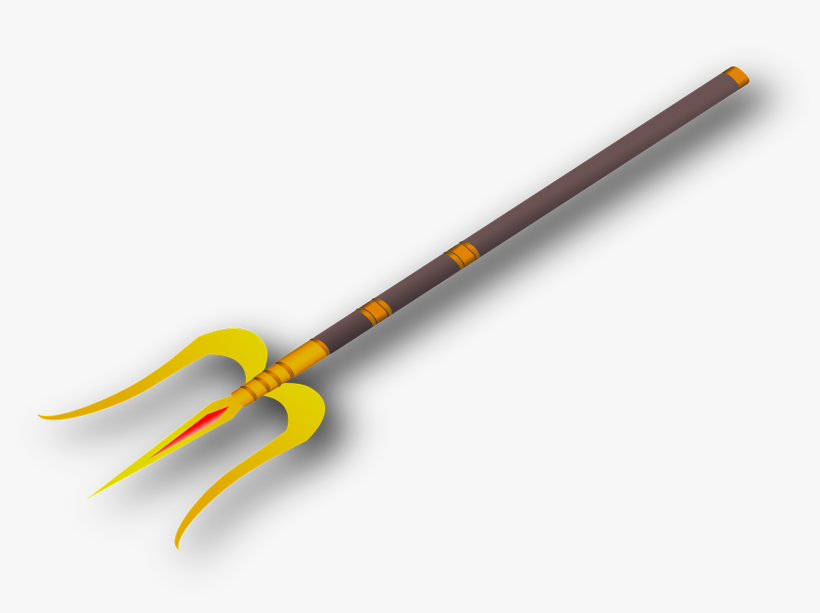 India Shiva Three Spear Traditional Triden - Trident Draeing, transparent png #248386