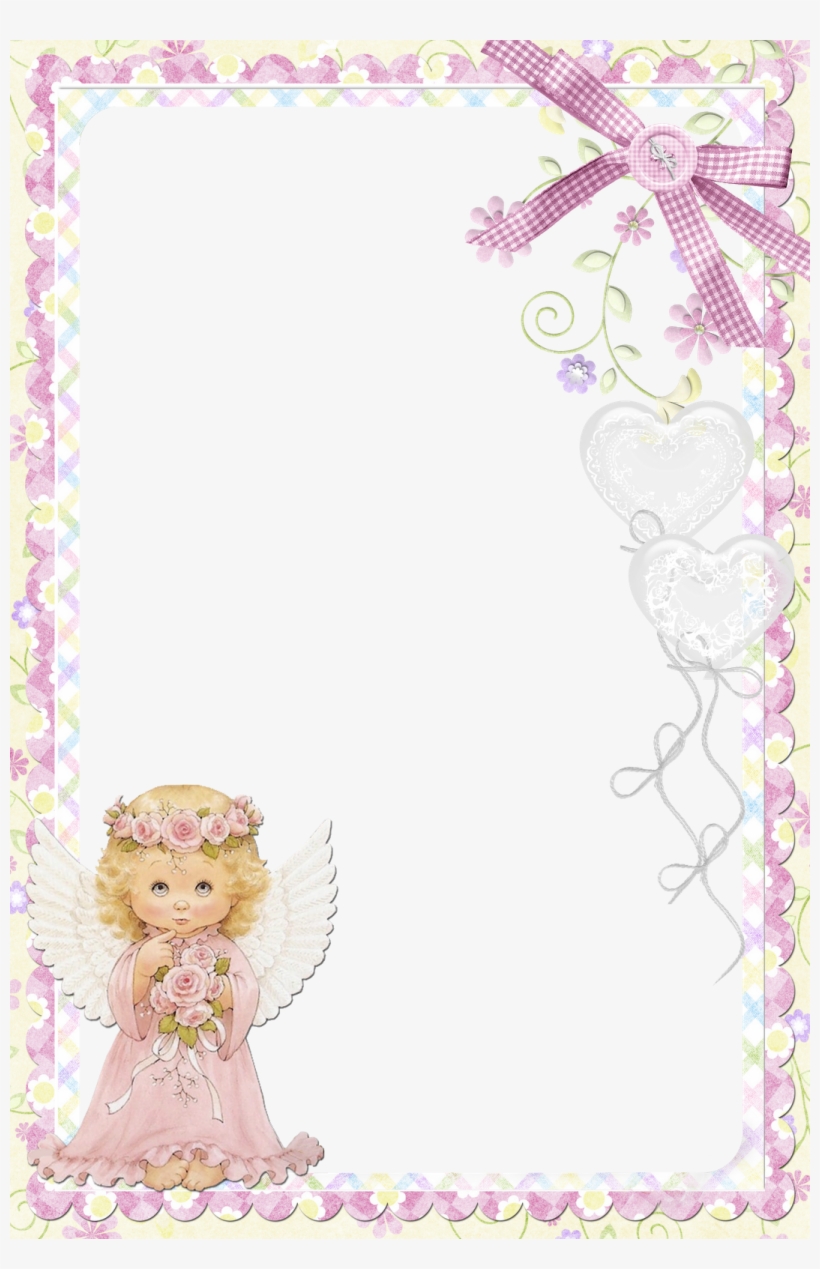 Frame Clipart, Flower Frame, Christening, Picture Frames, - Marcos Para Invitaciones De Bautizo, transparent png #248473