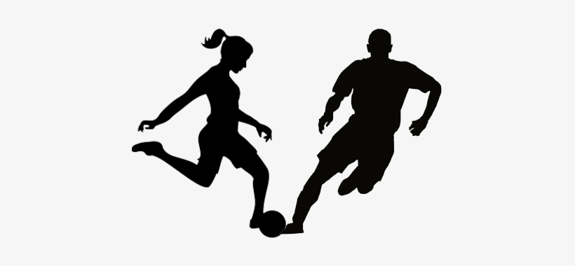 Women Soccer Silhouette Png, transparent png #248590