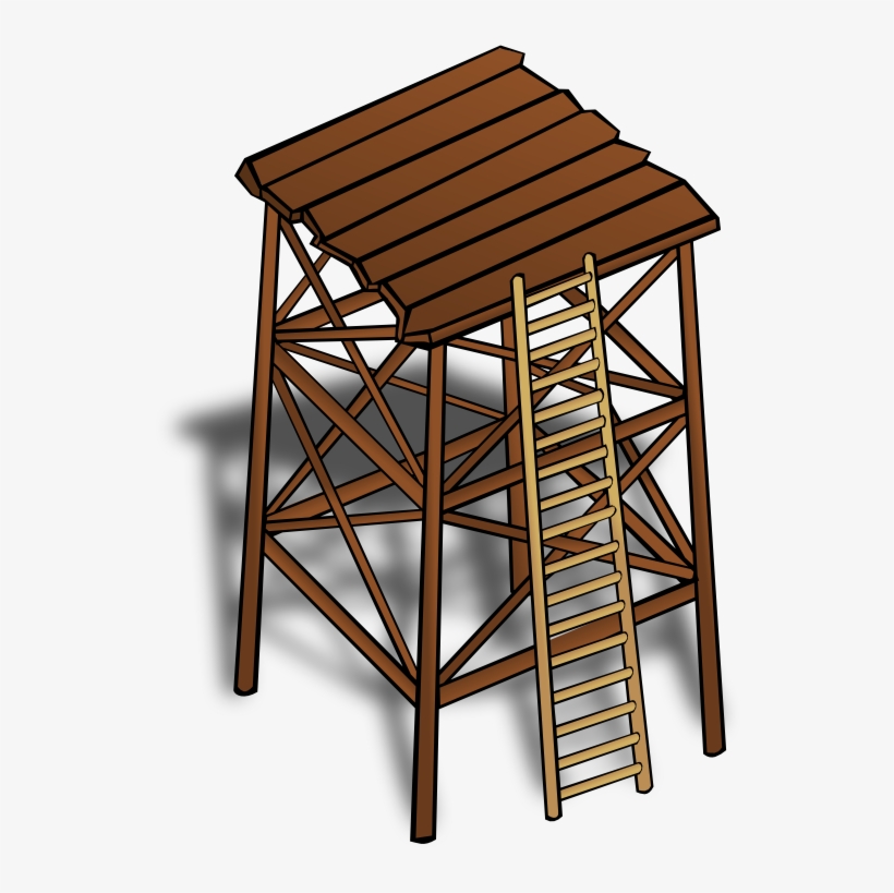Wooden - Watchtower Clipart, transparent png #248608