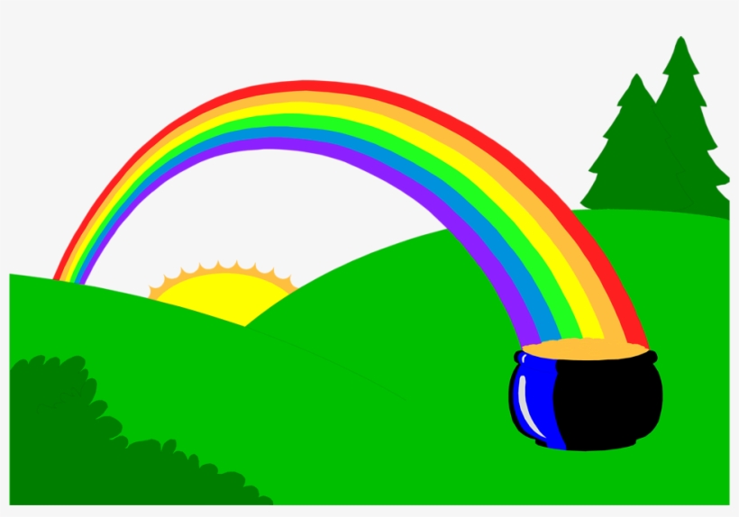 Free Stock Photos - End Of A Rainbow Pot Of Gold, transparent png #248663