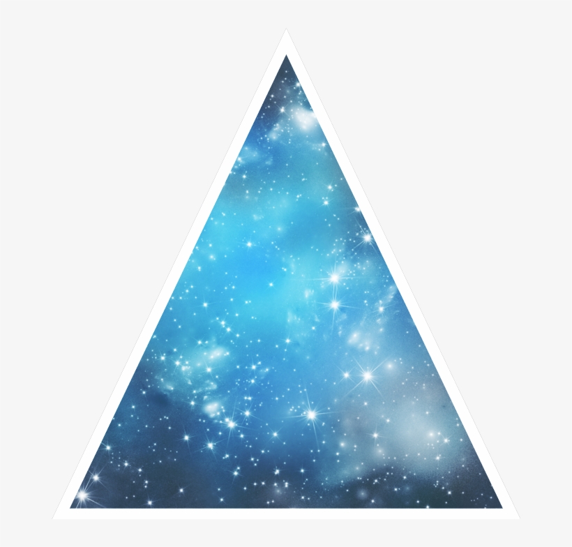 Triangle Portal Fantasy Cutout Sparkles Blue Space - Space, transparent png #248734