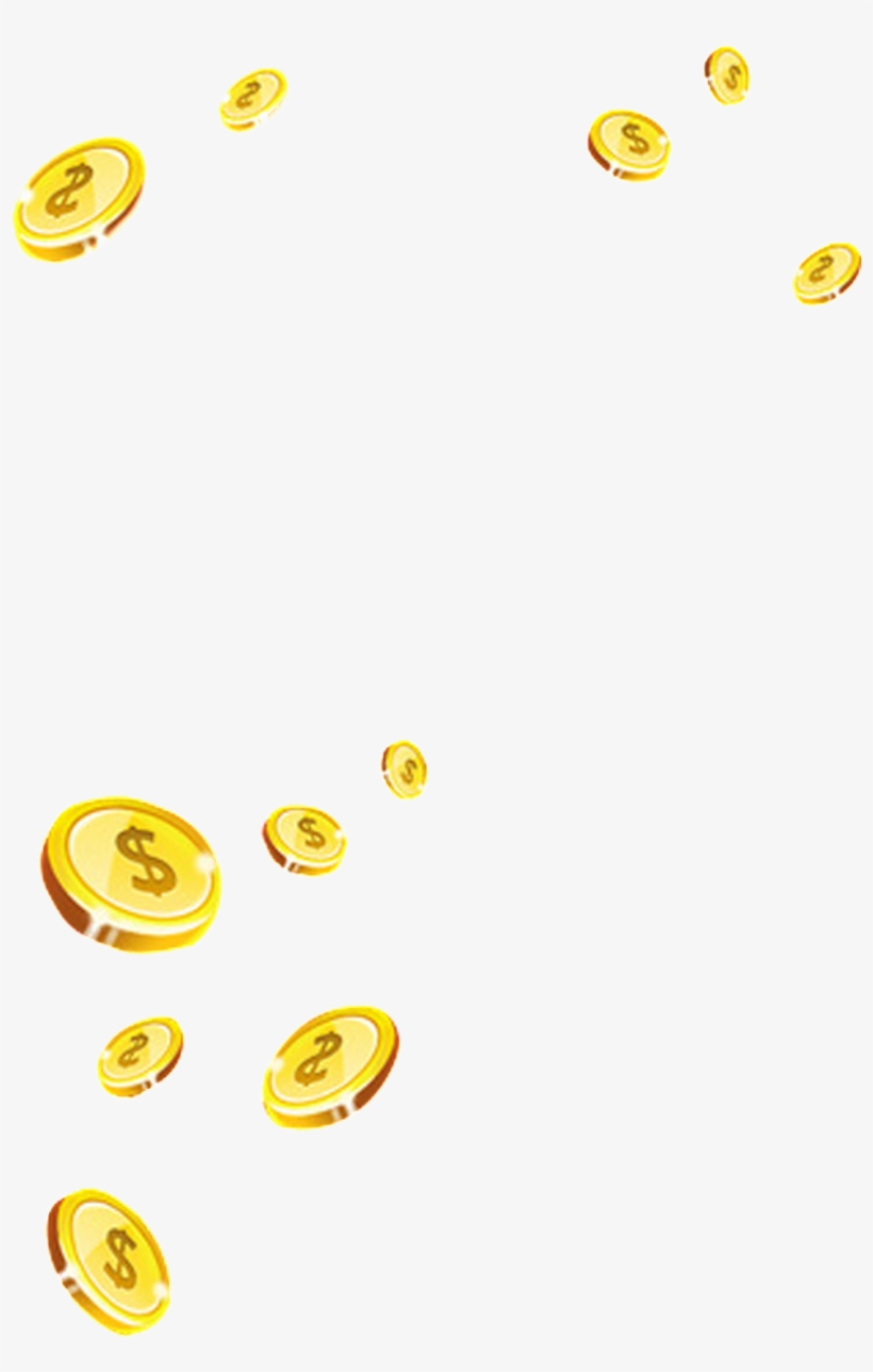 Floating Gold Coin - Flying Coins Png, transparent png #249153