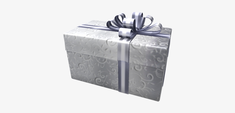 Opened Silver Sponsored Gift Of Sponsoring - Silver Christmas Presents Png, transparent png #249175