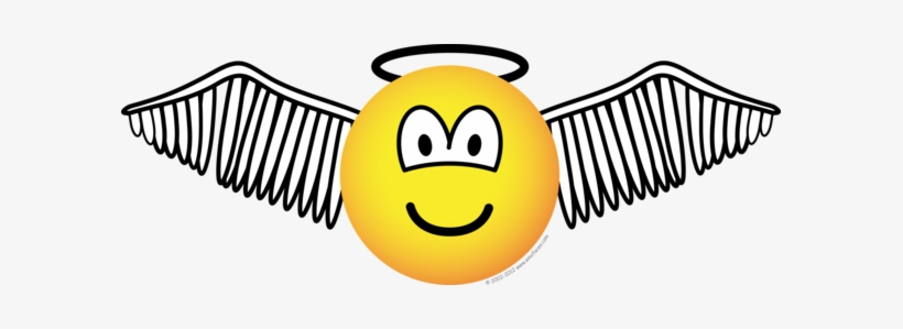 Winged Angel With Halo Emoticon - Engel Emoticon, transparent png #249178
