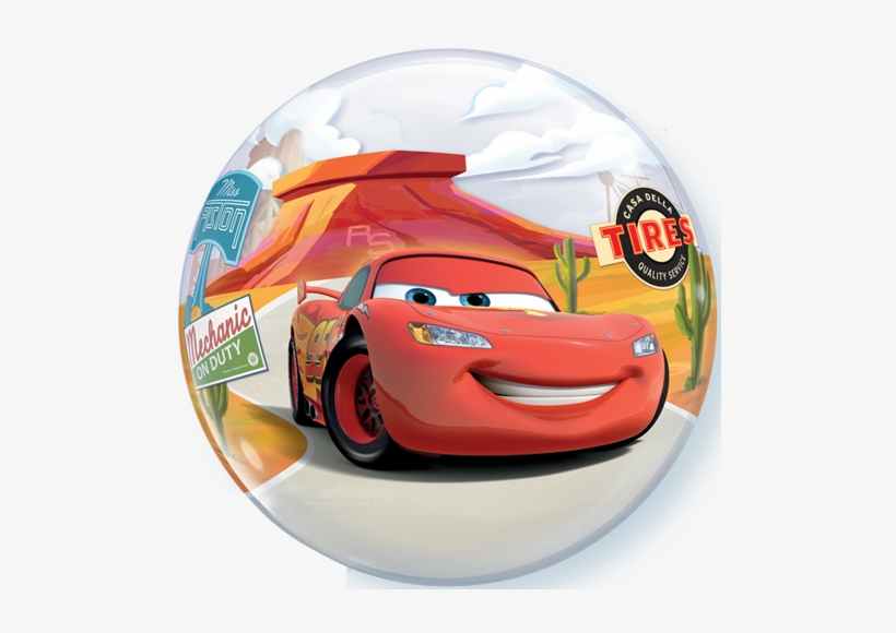 22" Cars Lightning Mcqueen & Mater Bubble Balloon - Disney Pixar Lightning Mcqueen & Mater Birthday, transparent png #249193