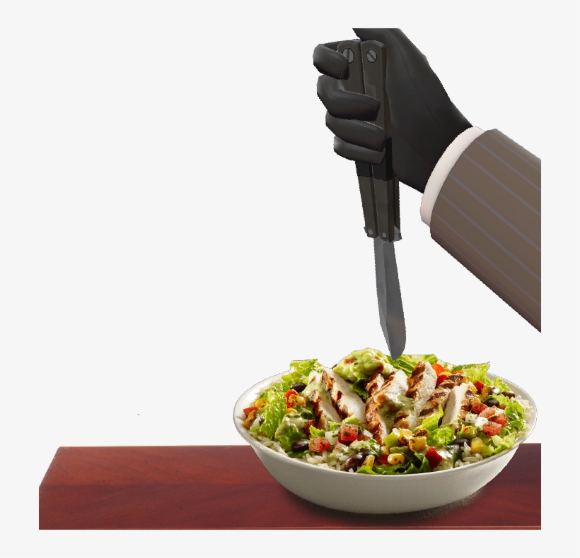 Knife Your Salad - Bowl Of Salad Png, transparent png #249234