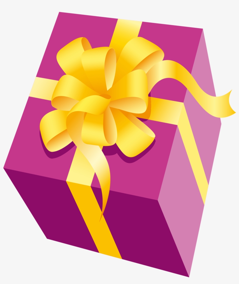 Download - Pink Gift Box Png, transparent png #249748