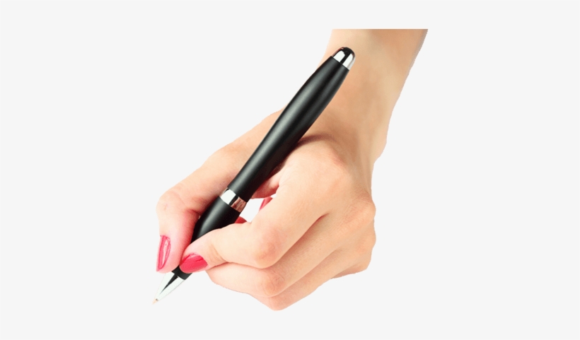 Hand Holding Pen Woman - Hand Holding A Pen, transparent png #249847