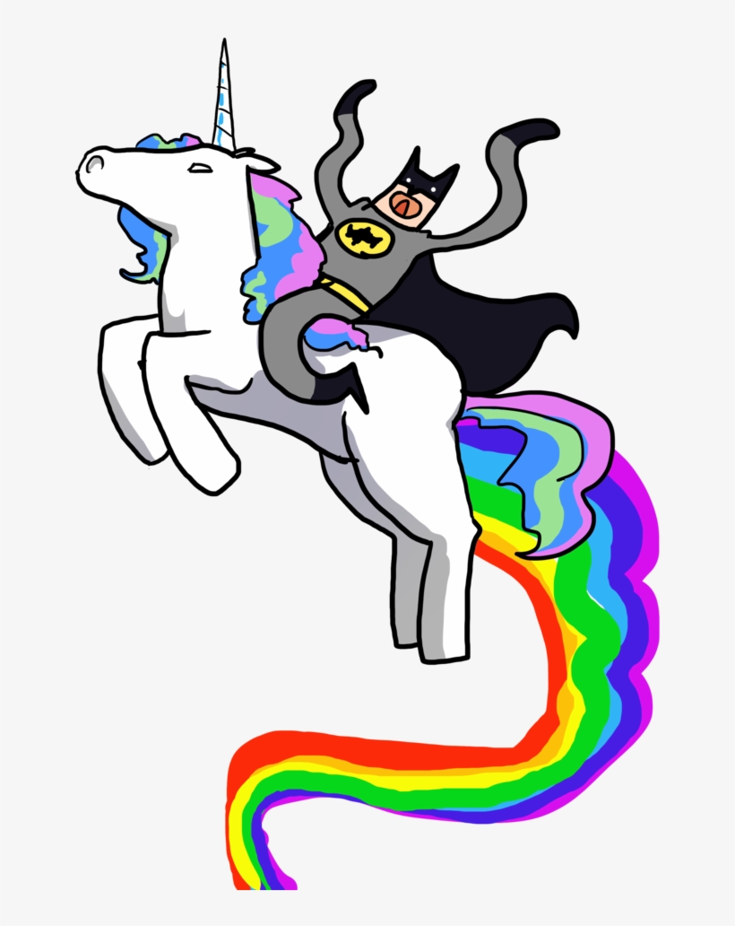 Batman On A Unicorn By Xdinky - Batman On A Unicorn, transparent png #249978