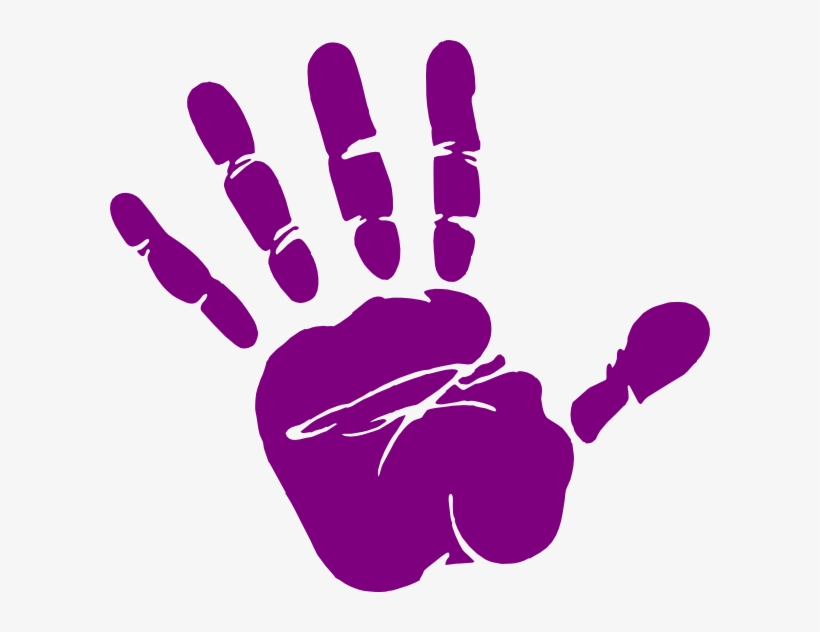 Manos De Color Morado, transparent png #2400019