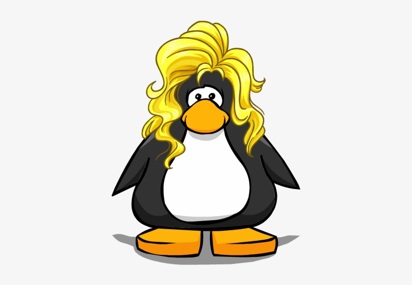 The Electric Shock From A Player Card - Club Penguin Blonde Hair, transparent png #2400146