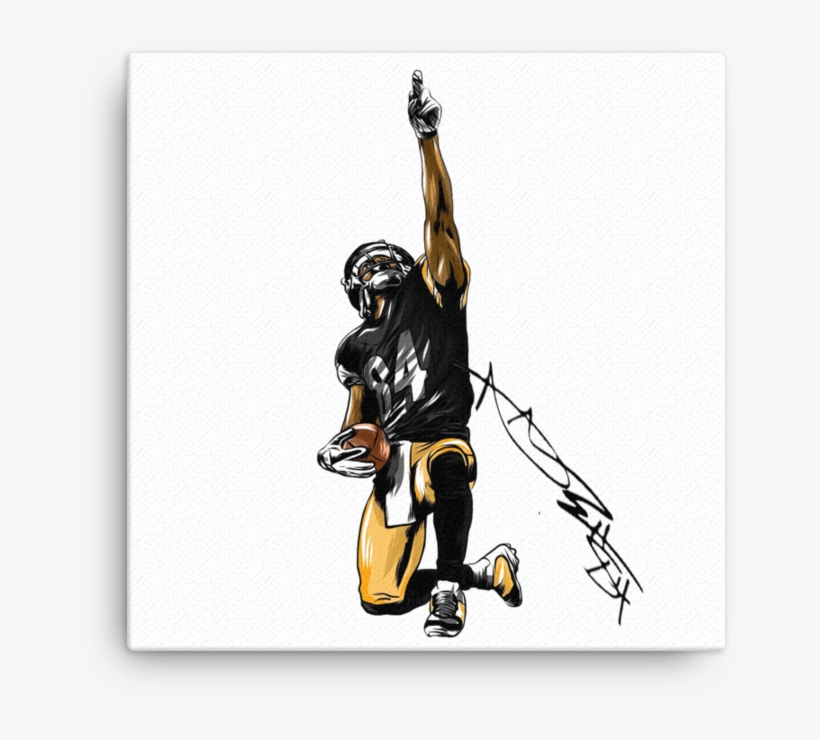 Antonio Brown Call God Signature Art Canvas - Art, transparent png #2400636