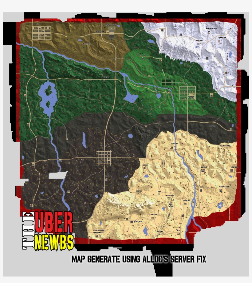 7 Days To Die Navezgane Map - 7 Days To Die Map Ps4, transparent png #2401009