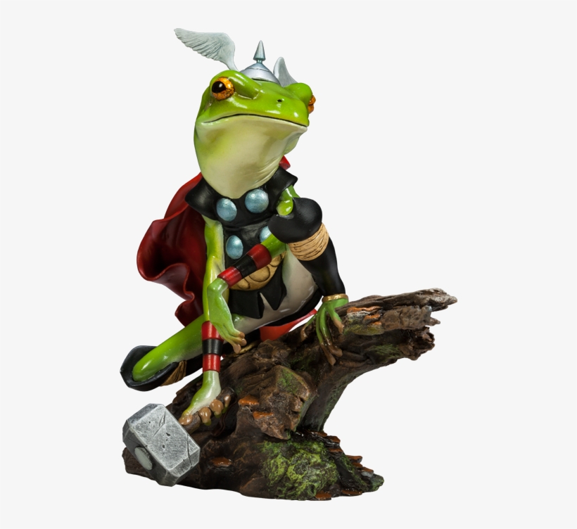 frog thor statue