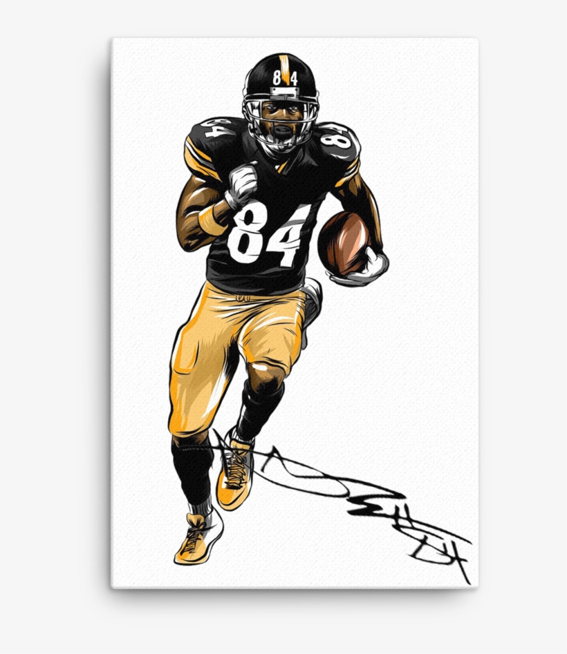 Boomin Through Yards Antonio Brown Canvas - Antonio Brown, transparent png #2401128