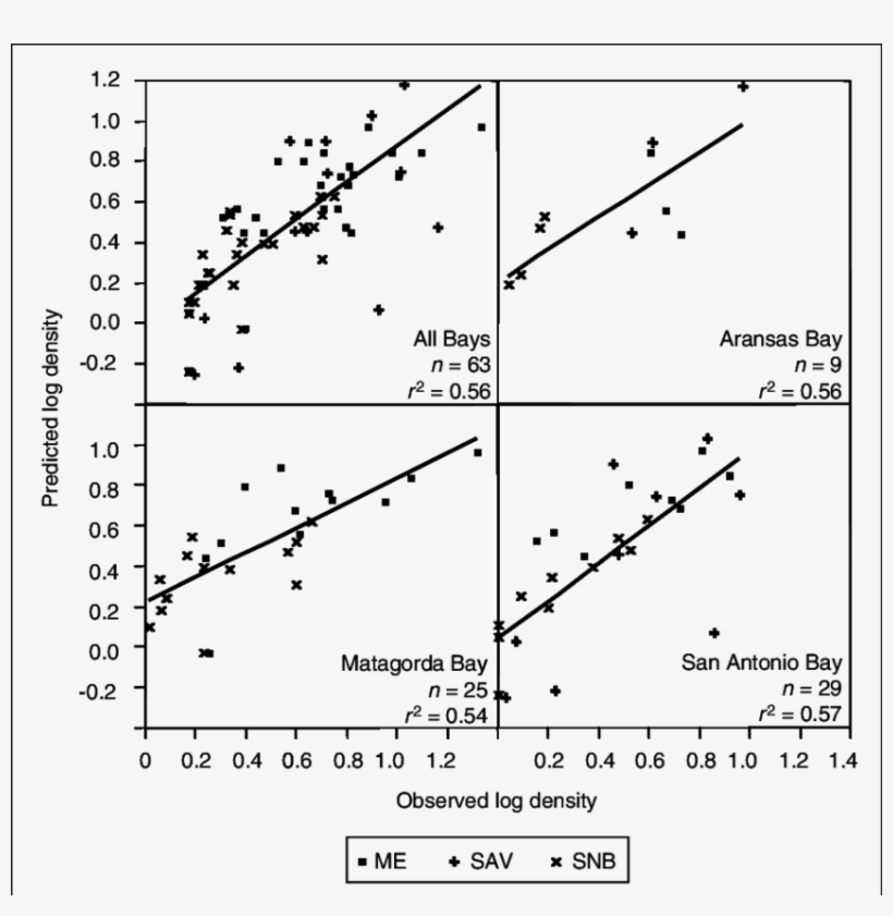 Relationships Between Observed Densities Of Brown Shrimp - Crop, transparent png #2401176