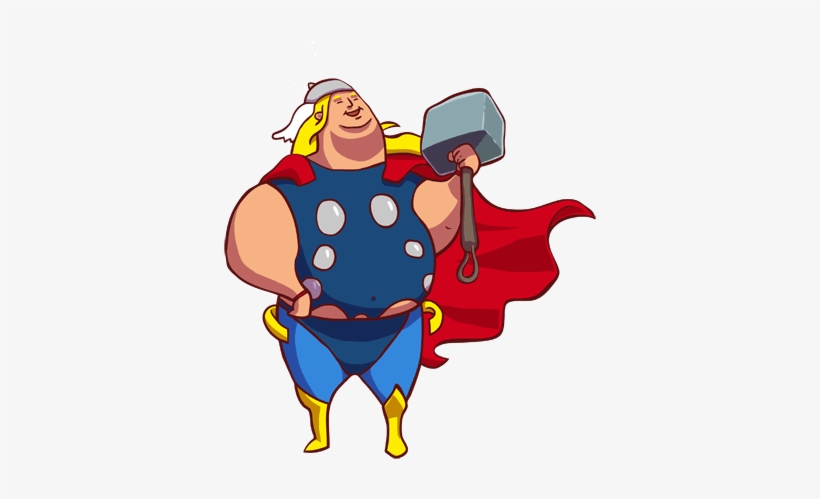 What If Superheros Let Themselves Go - Superman Fat, transparent png #2401442