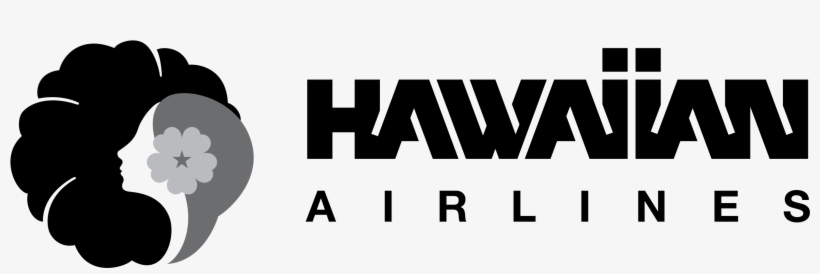 Hawaiian Airlines Logo Png Transparent - Hawaiian Airlines Logo Black And White, transparent png #2401693