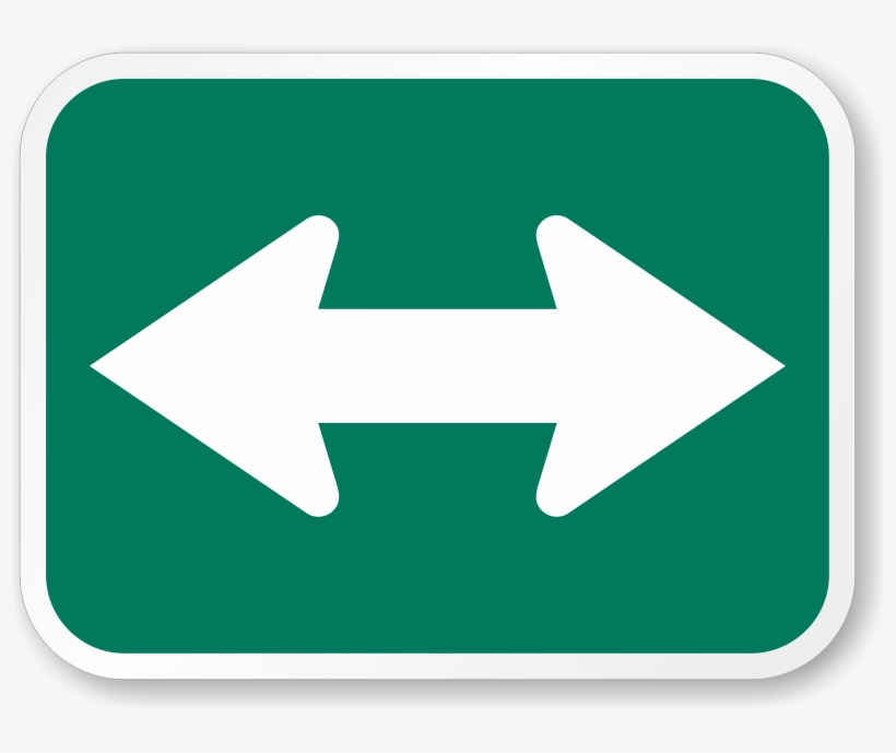 Arrow Traffic Signs Green Arrow Road Sign Free Transparent Png Download Pngkey