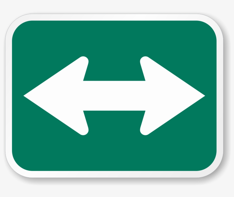 Arrow Traffic Signs - Green Arrow Road Sign, transparent png #2401778