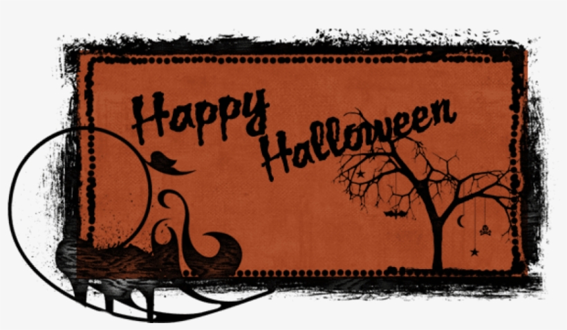 Haunted Tree Banner - Halloween Png Gif Banner, transparent png #2402228