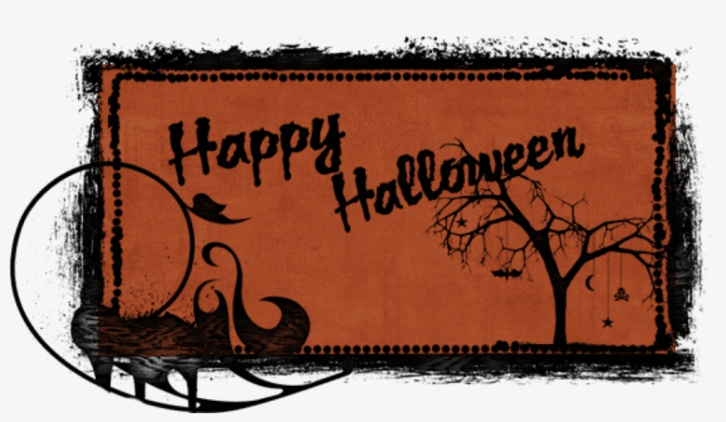 Haunted Tree Banner - Halloween Png Gif Banner, transparent png #2402228