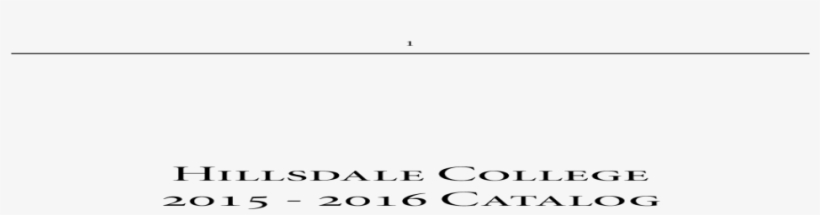 Hillsdale College - Document, transparent png #2402229