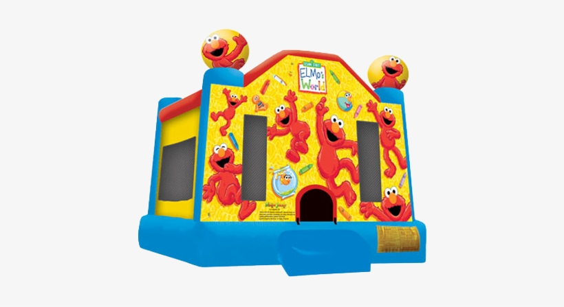 Elmo Face Png Download - Elmo Bounce House, transparent png #2402411