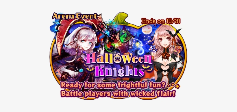Halloween Knights Banner - Cartoon, transparent png #2402440