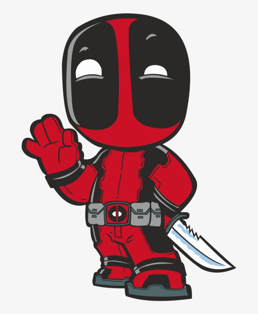 Deadpool Chibi Drawing Marvel Comics Art - Chibi Deadpool, transparent png #2402470