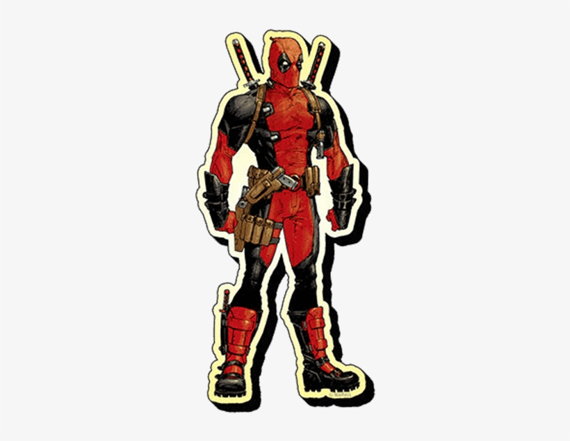 Marvel Comics Deadpool Magnet - Deadpool Standing, transparent png #2402499