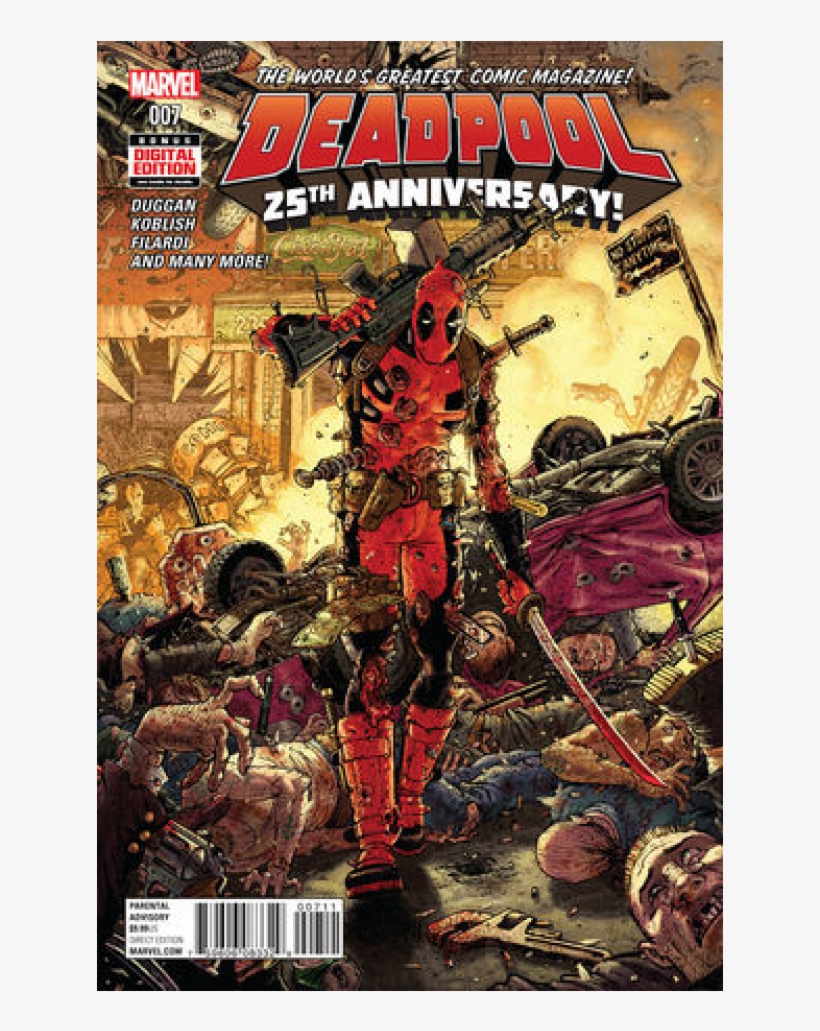 Купете Comics 2016-04 Deadpool 7 25th Anniversary - Deadpool Vs. Sabretooth, transparent png #2402834