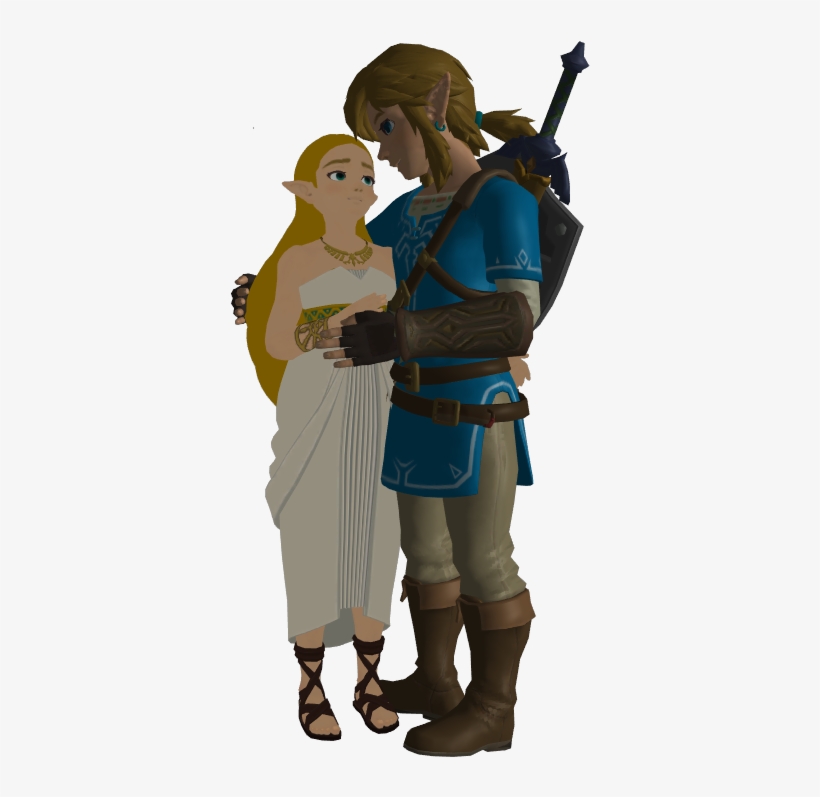 Zelda Breath Of The Wild Link Png Svg Library - Link X Zelda Botw, transparent png #2403192