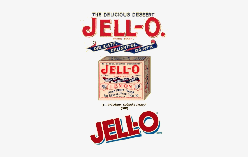 Original Jell-o Header Art - Vintage Packaging, transparent png #2403247