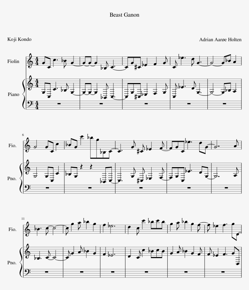 20th Century Fox Theme Sheet Music 1 Of 1 Pages - Twenty Century Fox Theme, transparent png #2403360