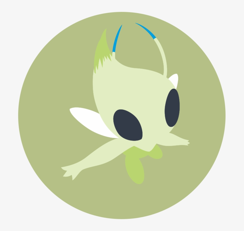 Minimalist Celebi Icon - Celebi Minimalist, transparent png #2403431