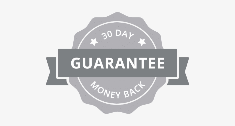 30 Day Money Back Guarantee - 30 Day Money Back Trust Badge Gray, transparent png #2403984