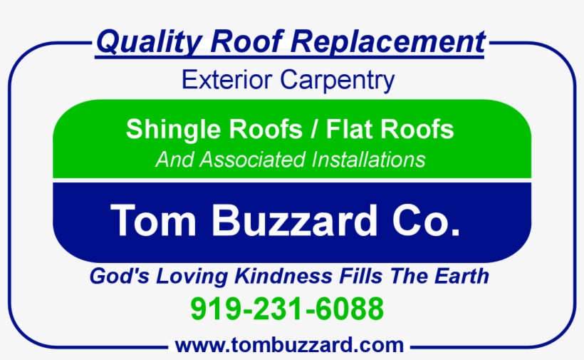 Tom Buzzard Roofing - Tom Buzzard Co, transparent png #2404267