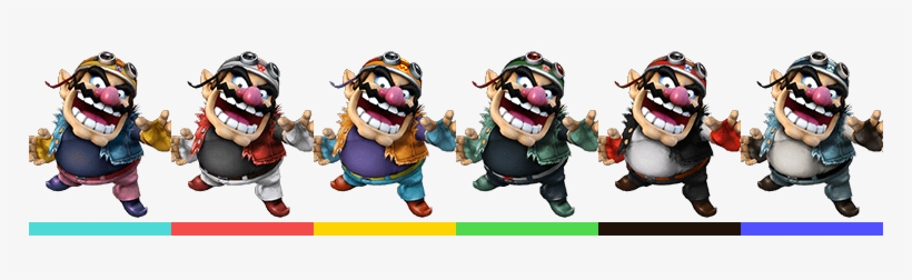 Wario Palette (ssbb) - Super Smash Bros Brawl Wario Colors, transparent png #2404551