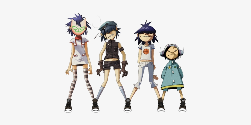 Japan Kawaii England Uk Punk Converse Gorillaz Jamie - Noodle Gorillaz Age, transparent png #2404956