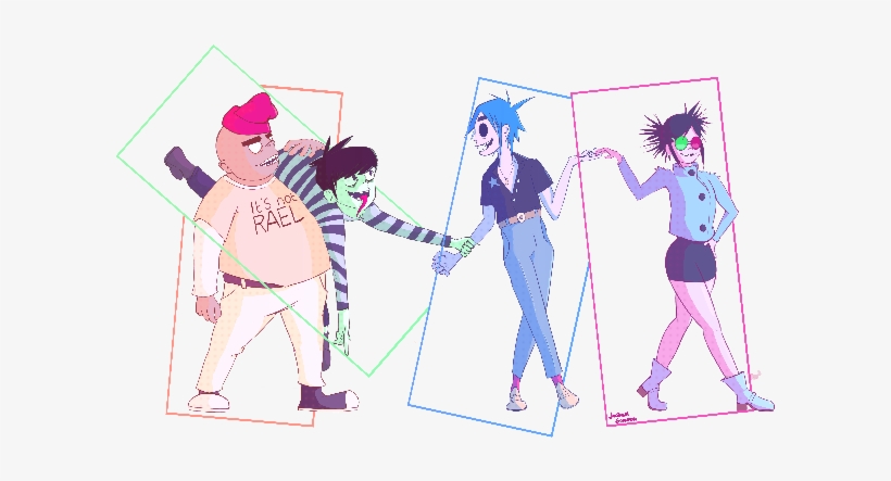 Gorillaz Frames - Illustration, transparent png #2405042