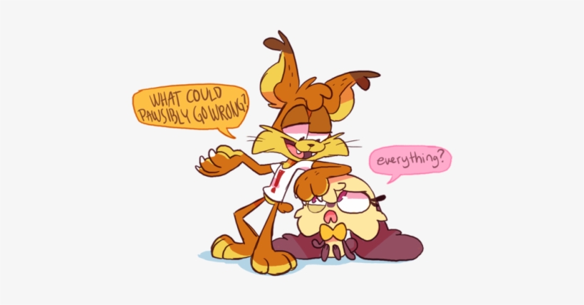 I Was Trying To Stream Bubsy Today But My Laptop Decided - Cartoon, transparent png #2405047
