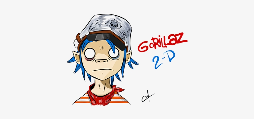 2-d Gorillaz - Gorillaz Font, transparent png #2405105