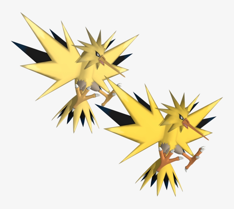 Download Zip Archive - Zapdos 3d, transparent png #2405349